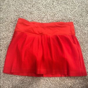 Lululemon Athletica Red Skater Mini Skirt